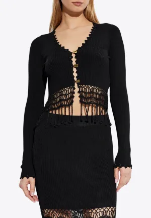 Crochet Fringed Cardigan