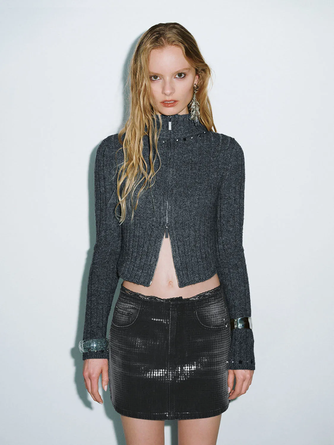 Cropped Knitted Cardigans