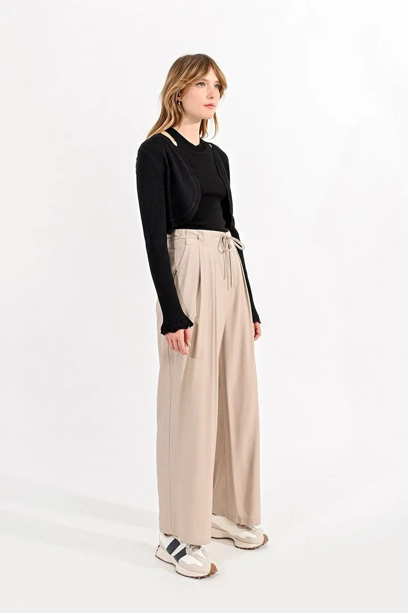 CROPPED SCALLOPED CARDIGAN