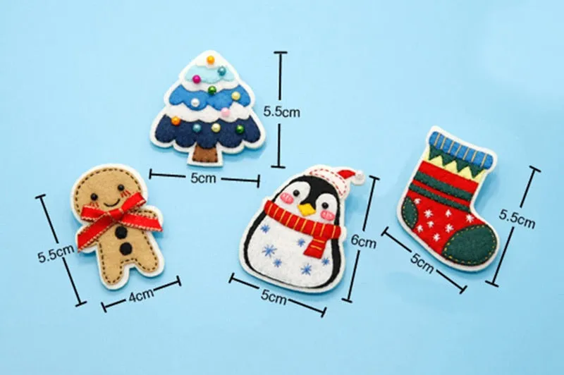 DIY Kit Felt Christmas Fashion Sweater Brooches