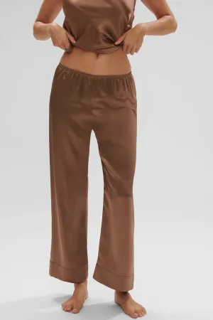 Dream Silk Pant - Light Brown
