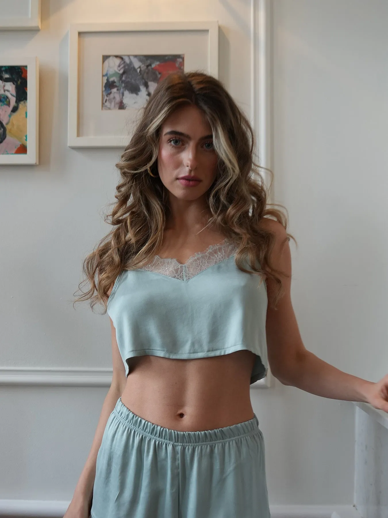 DREAMY - Sleepwear Top • Pearly Blue