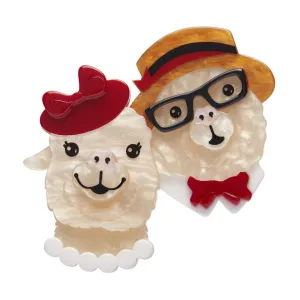 Erstwilder | The Enamoured Alpacas Brooch