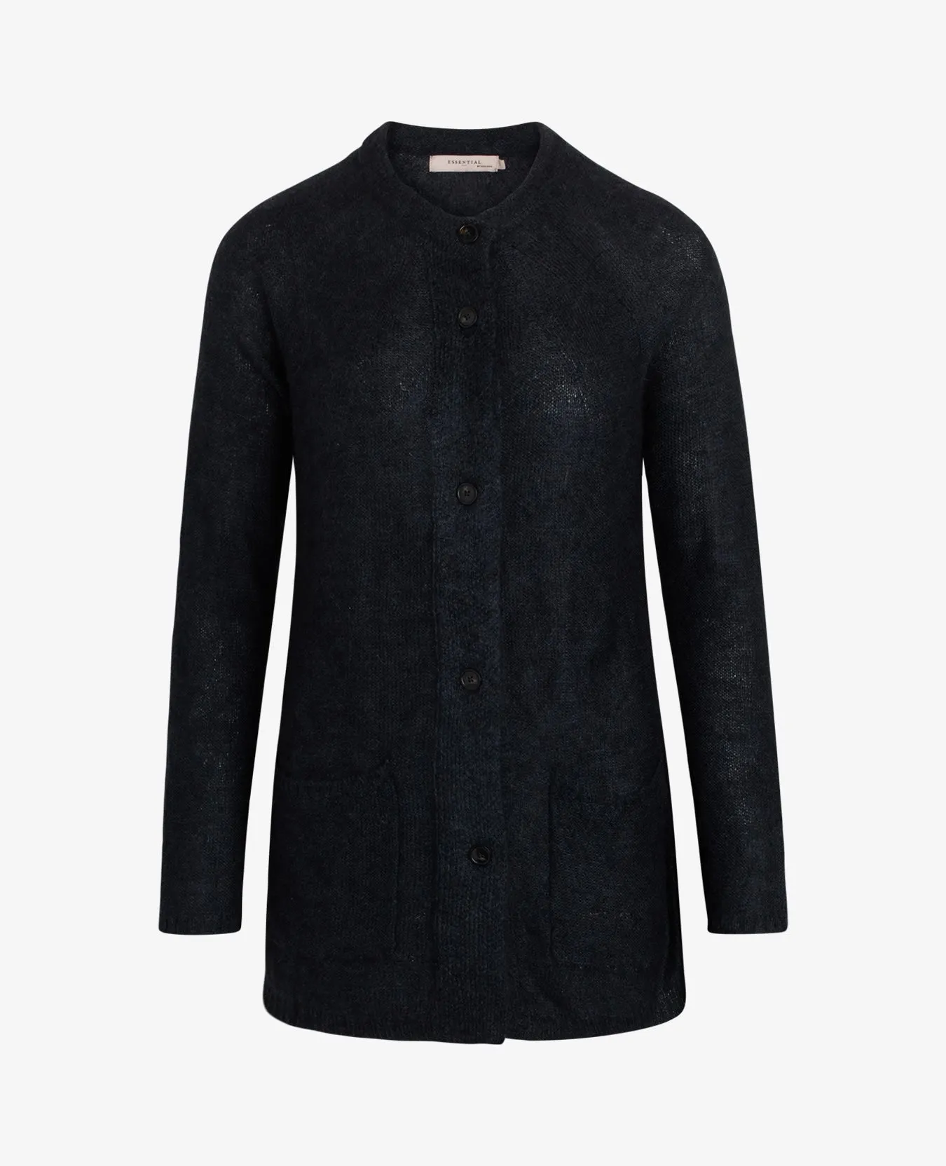 ESSENTIAL MELANGE MOHAIR CARDIGAN