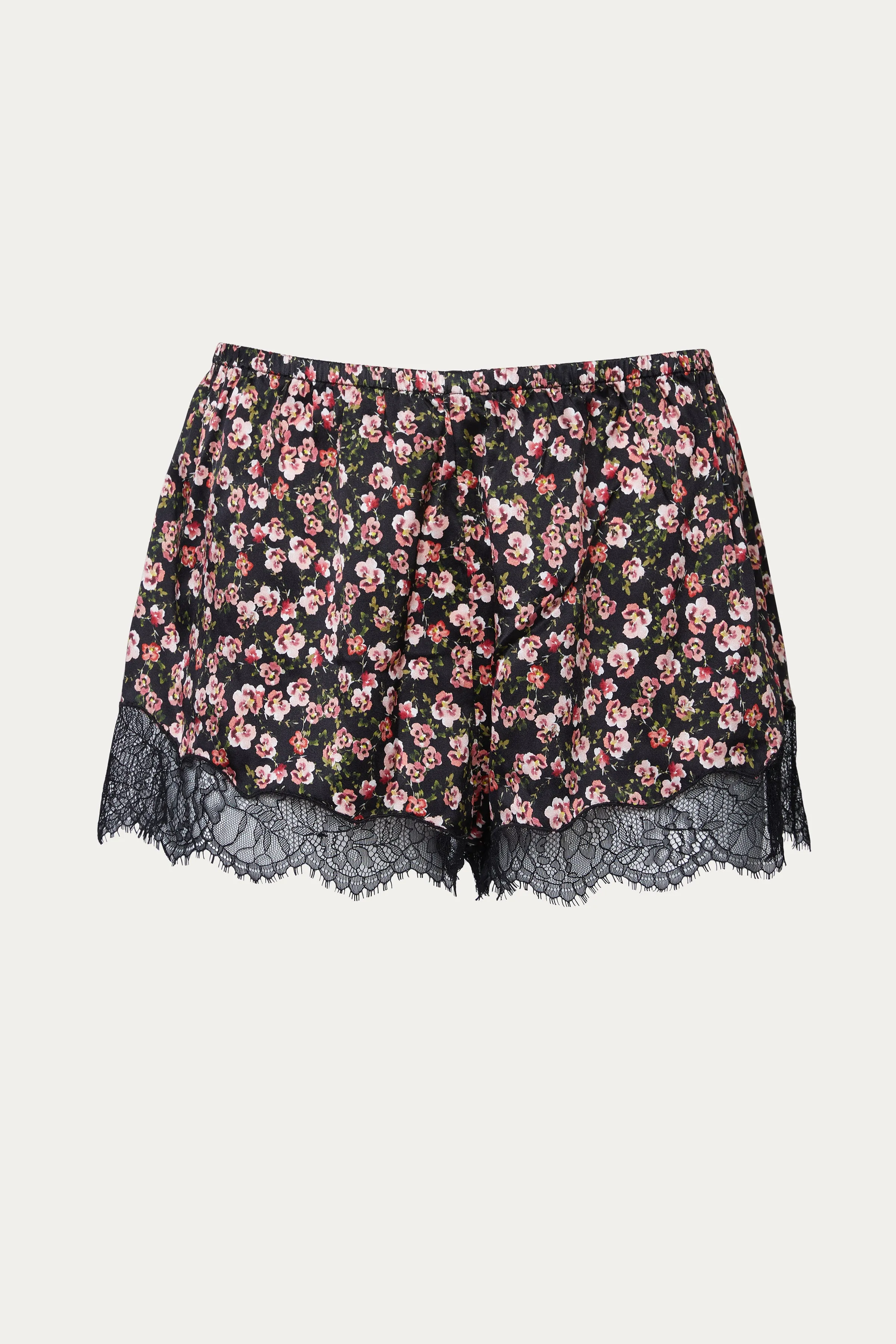 ESTI STRETCH-SILK SATIN PAJAMA SHORTS