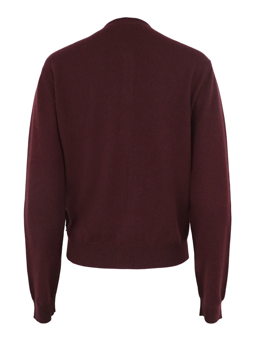 Fabiana Filippi Button Front Cardigan in Bordeaux