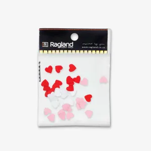 Felt Decor Hearts Assorted