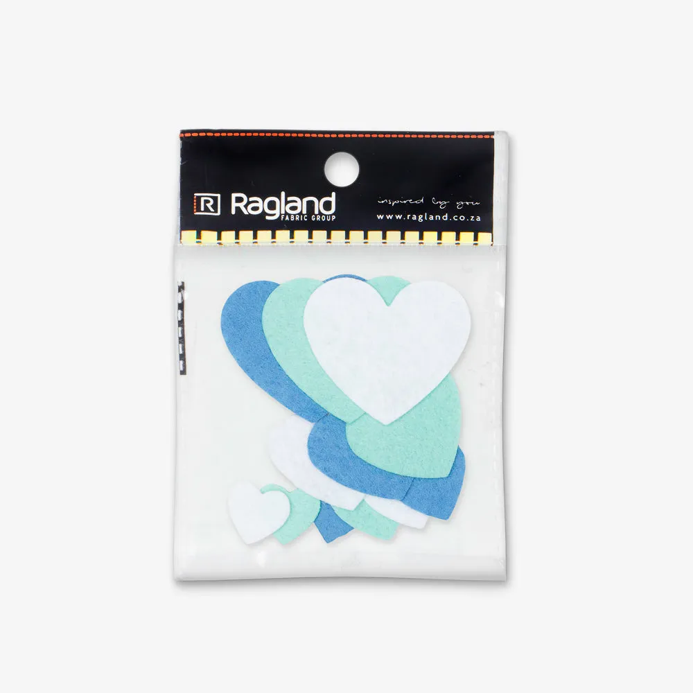 Felt Decor Hearts Assorted