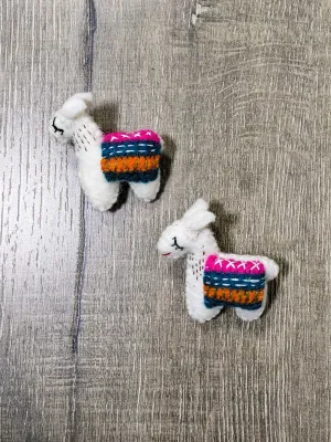 Felt Llama Brooch