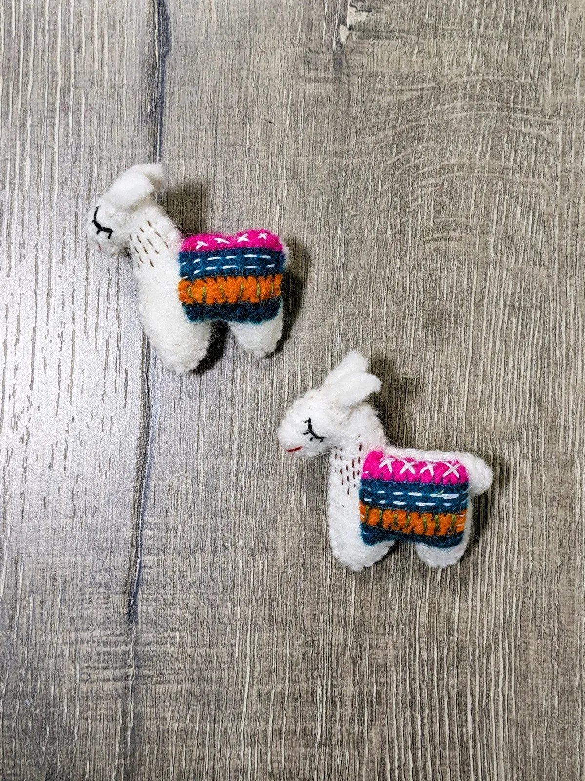 Felt Llama Brooch