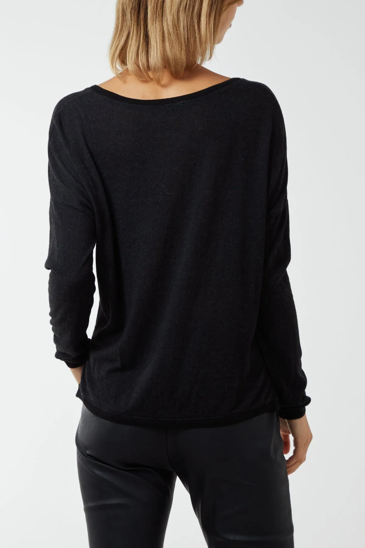 Fine Knit Button Cropped Cardigan