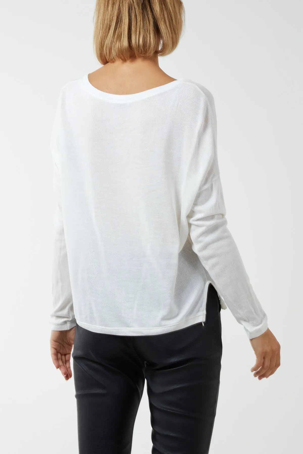 Fine Knit Button Cropped Cardigan