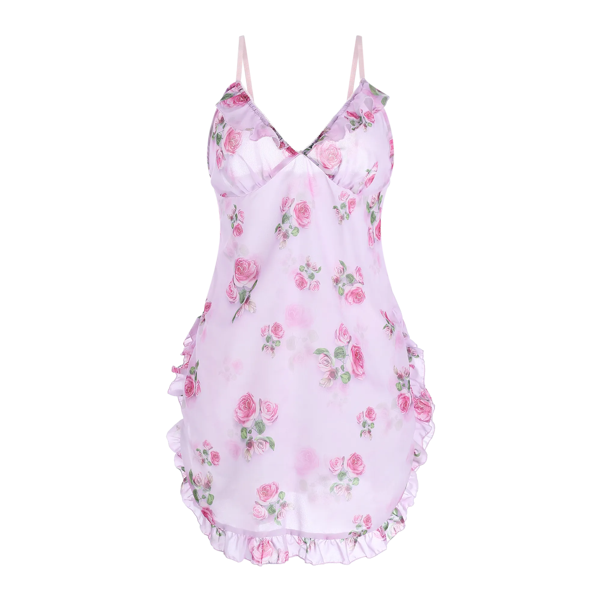 Floral Chemise Slip Dress