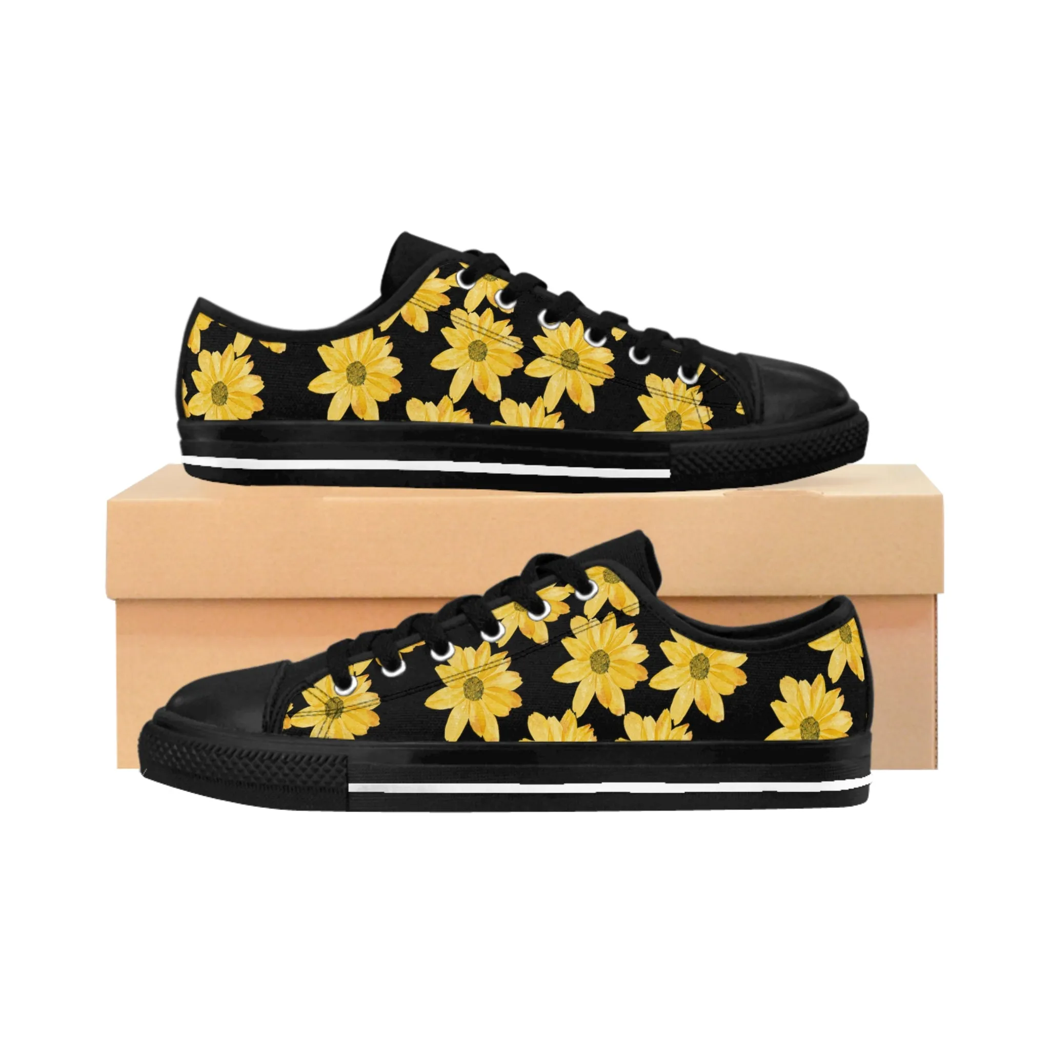 Flower Print Women's Sneakers