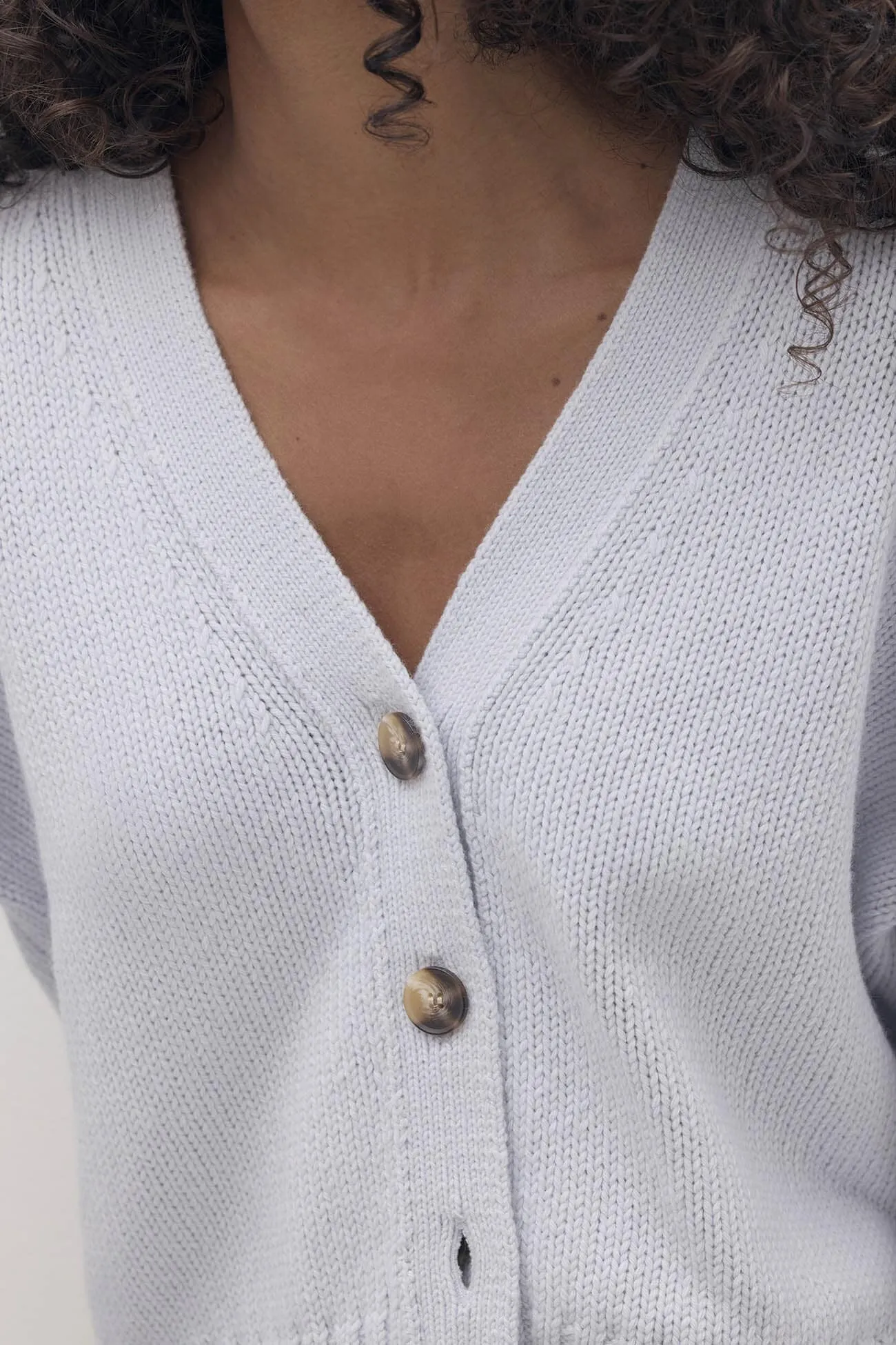 GENEVIEVE ORGANIC COTTON CASHMERE CARDIGAN