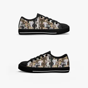 Girl's Low-Top Canvas Shoes-Black