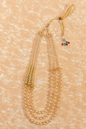 Gold Big and Small Beads Mala