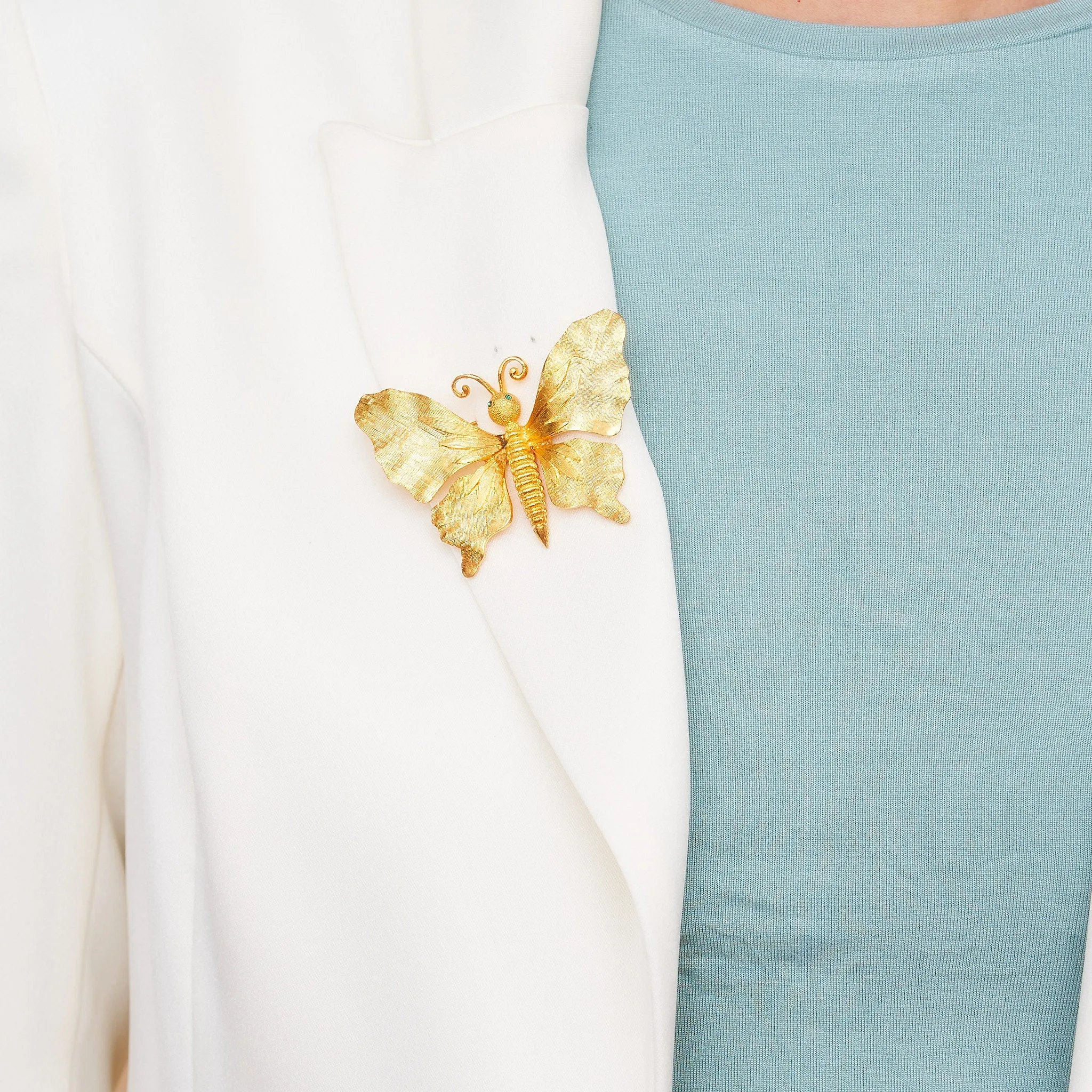 Gold Butterfly Pin
