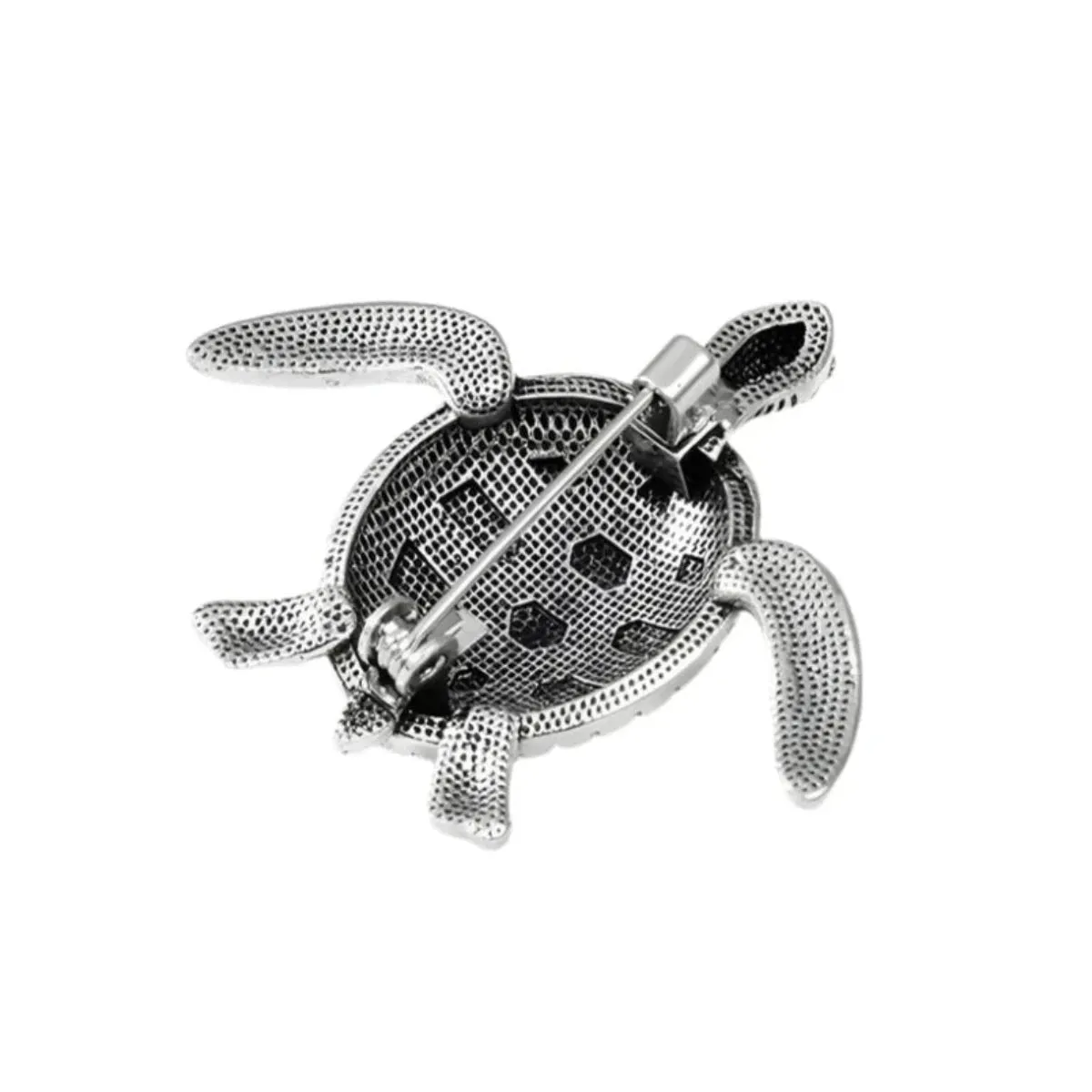Gold Silver Colour Metal Turtle Brooches Pin Backing For 4.6cm Sea Turtle Animal Party Casual Gifts