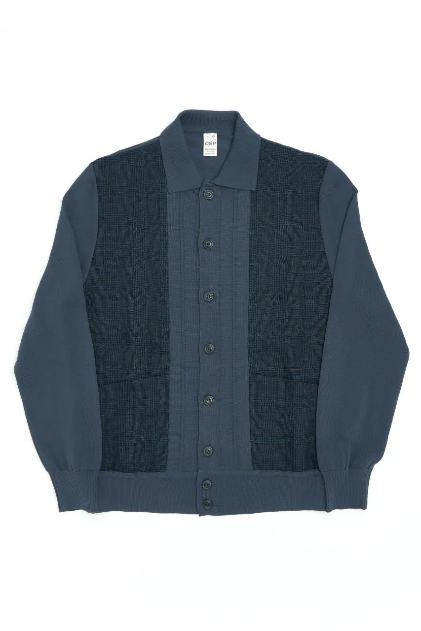 GRP Knitwear Jacket "M T 10" Cotton/Linen Charcoal