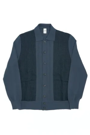 GRP Knitwear Jacket "M T 10" Cotton/Linen Charcoal