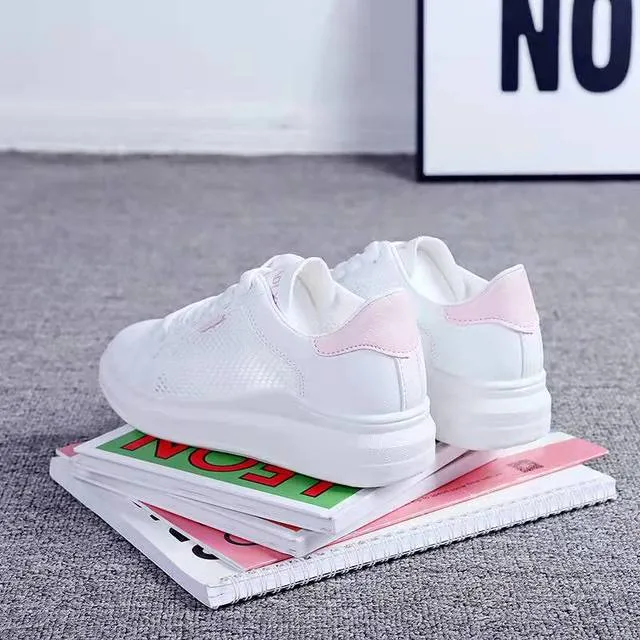 GS Casual Platvorm | Moderne gezonde damesschoenen met veters en een zacht voetbed