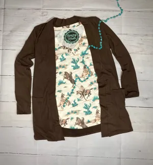 Haven Cardigan - BROWN