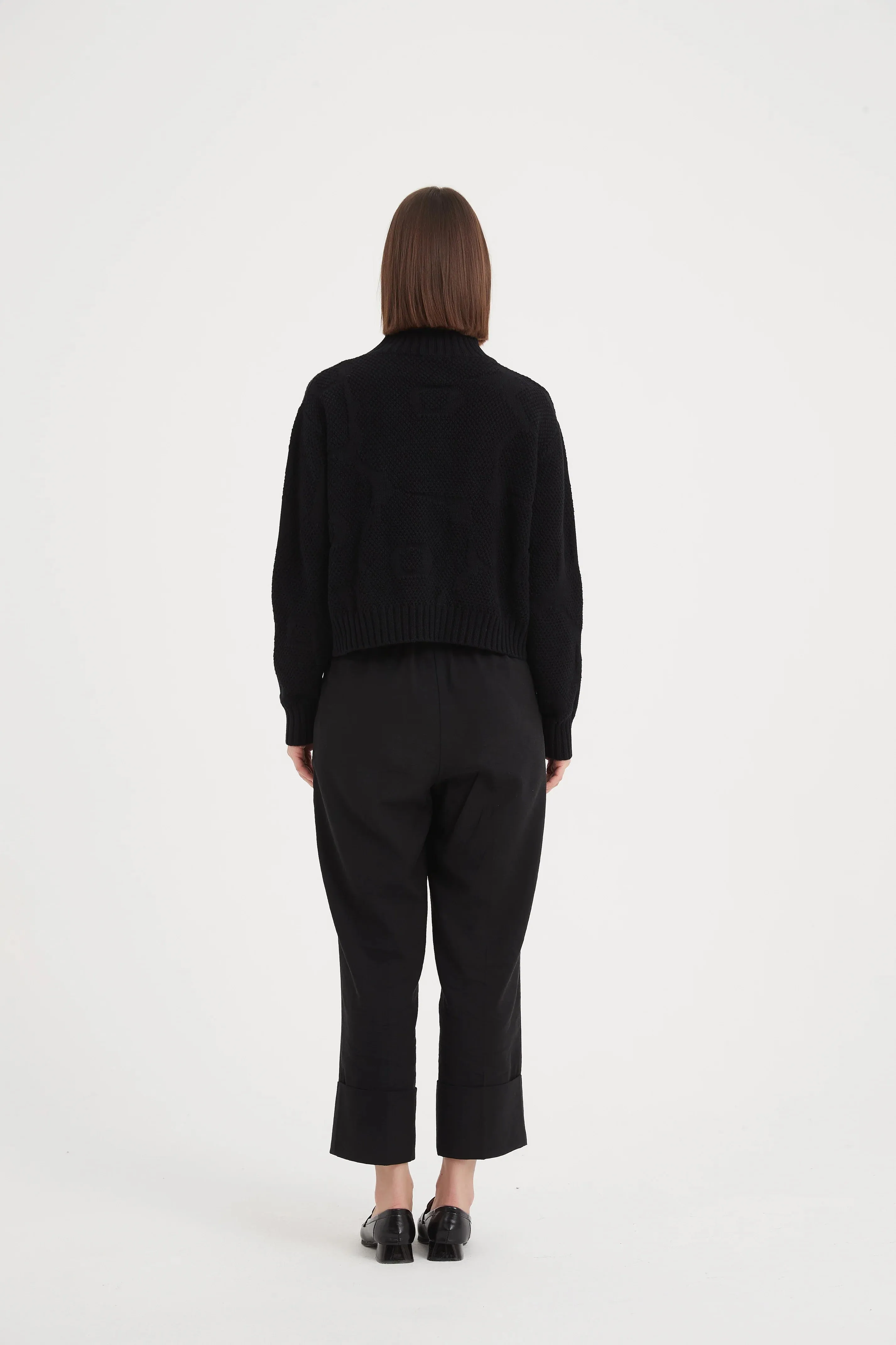Jacquard Knit - Black