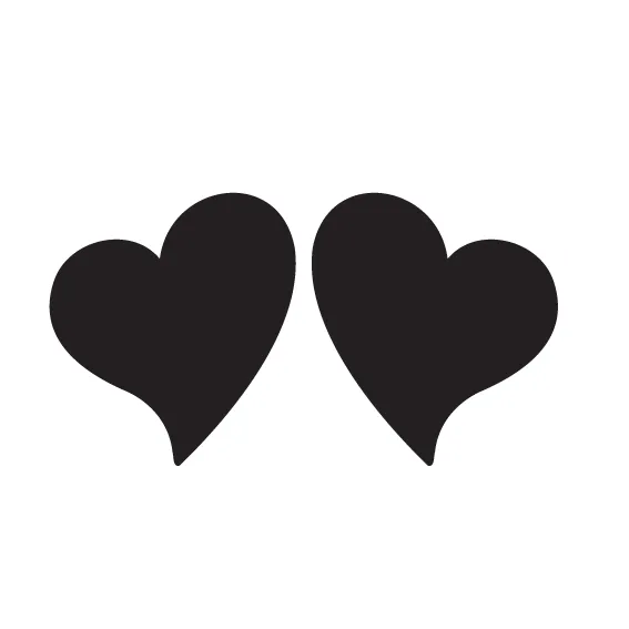Juicy Hearts Duo - 4 Pair Set pick Two Colours