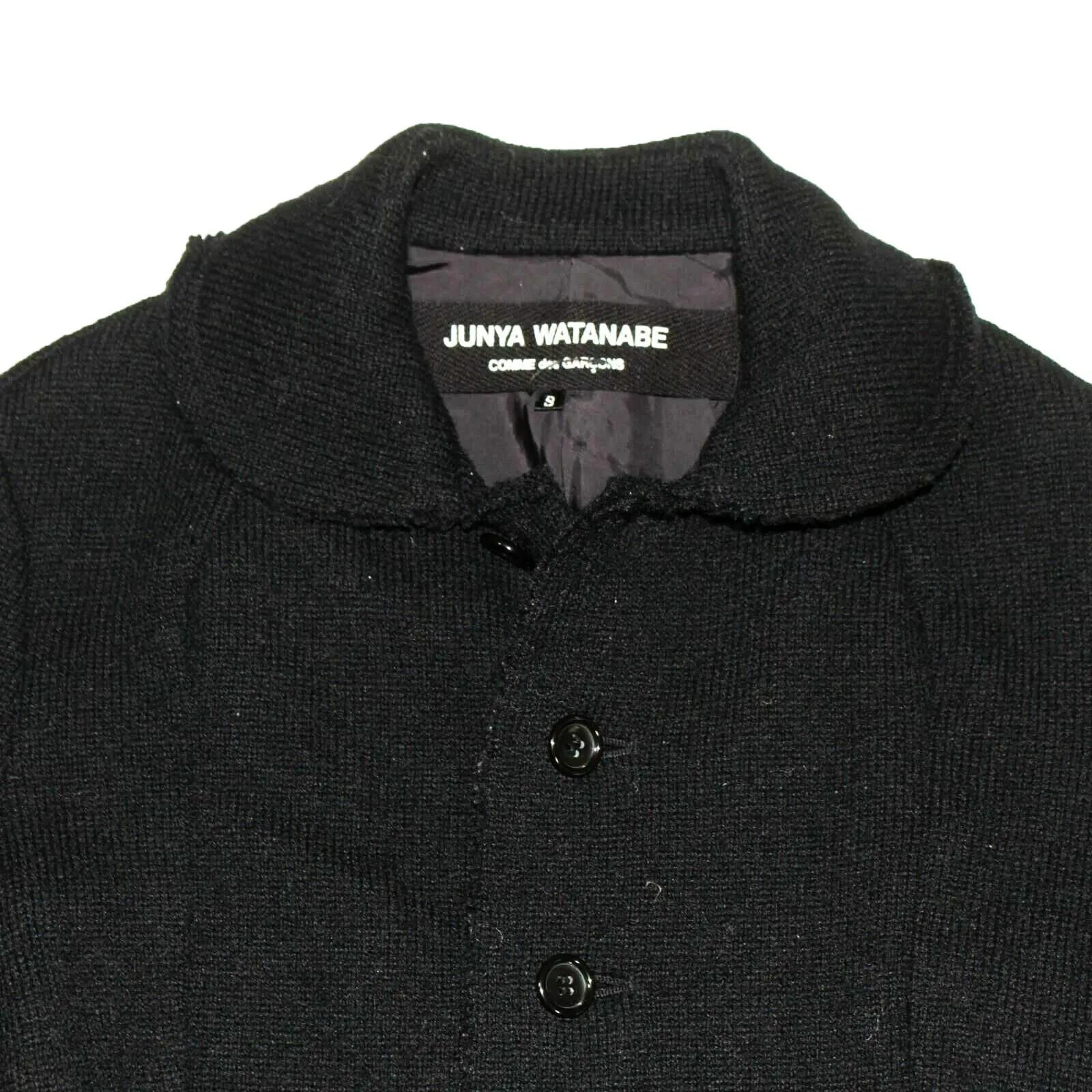 Junya Watanabe COMME des GARCONS Cardigan Coat Pocket Black 05 Runway S Small