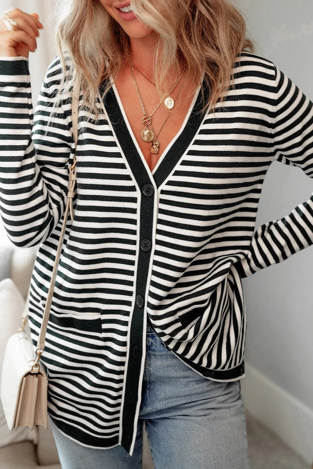 KaleaBoutique Long Sleeve Button up Tunic Cardigan
