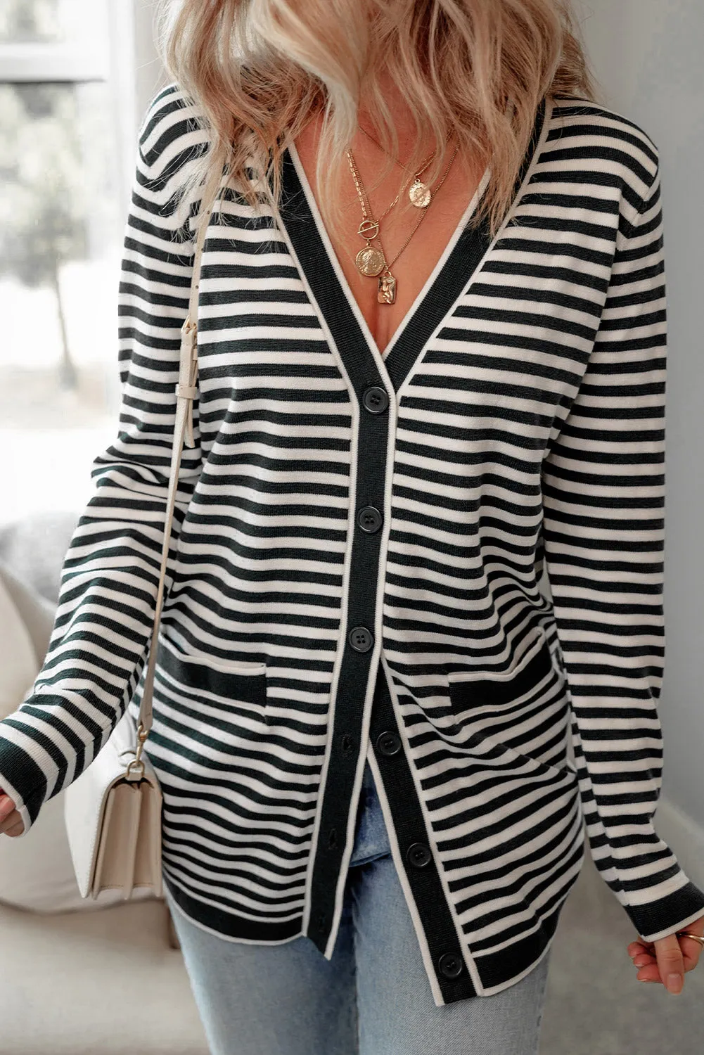 KaleaBoutique Long Sleeve Button up Tunic Cardigan