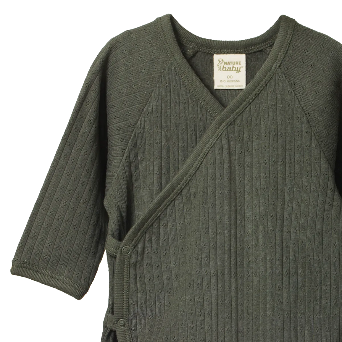 Kimono Stretch & Grow Pointelle || Thyme
