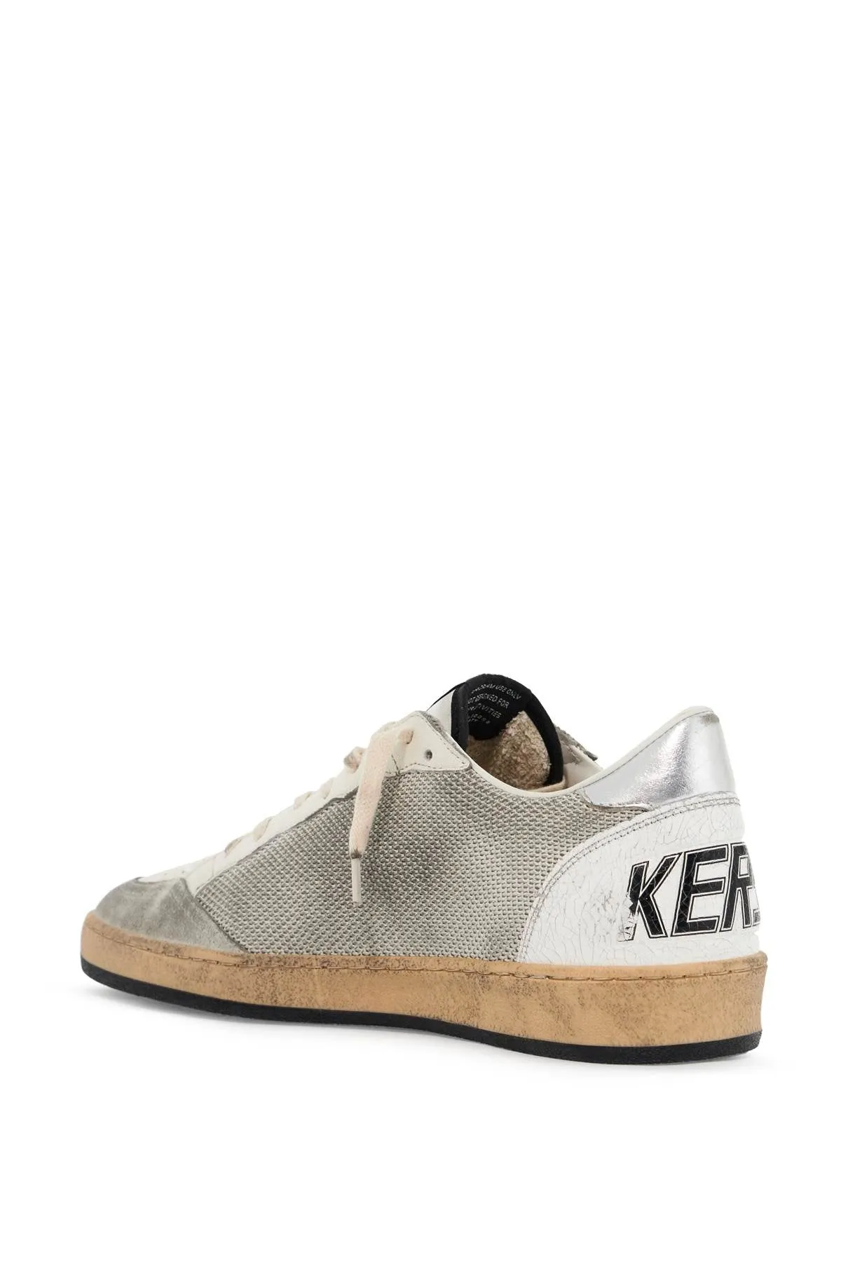 leather and canvas sneakers