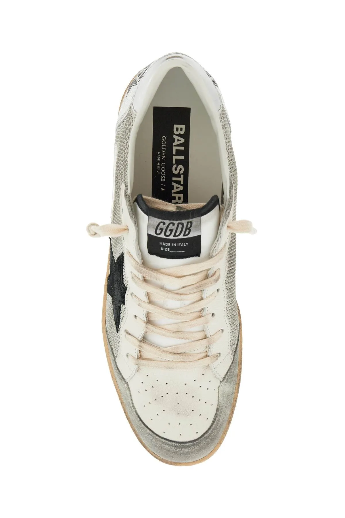 leather and canvas sneakers