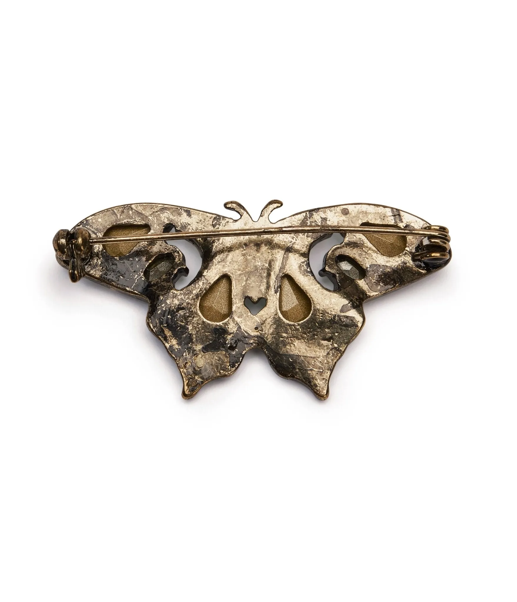 Light Green Opal Butterfly Brooch
