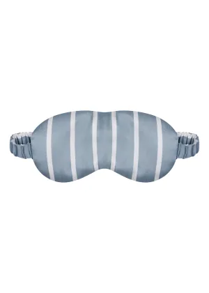 London Eye Mask Dust Blue Stripe Silk