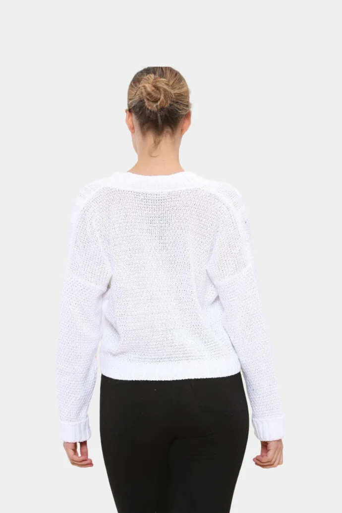 Long Sleeve Cropped Cardigan