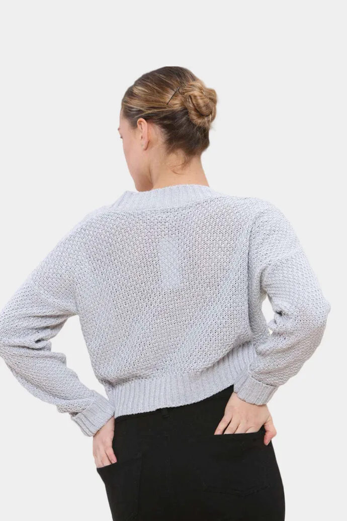Long Sleeve Cropped Cardigan
