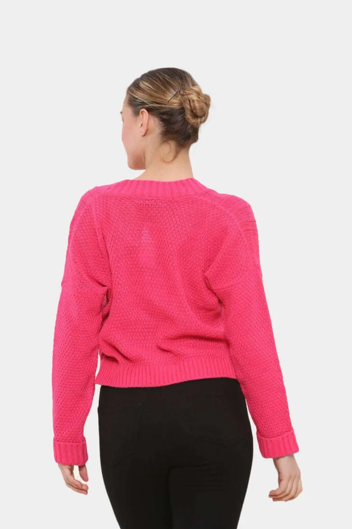 Long Sleeve Cropped Cardigan