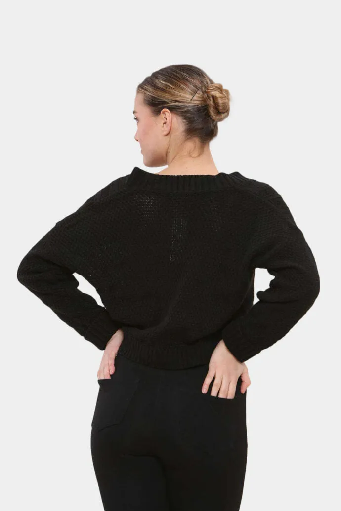 Long Sleeve Cropped Cardigan