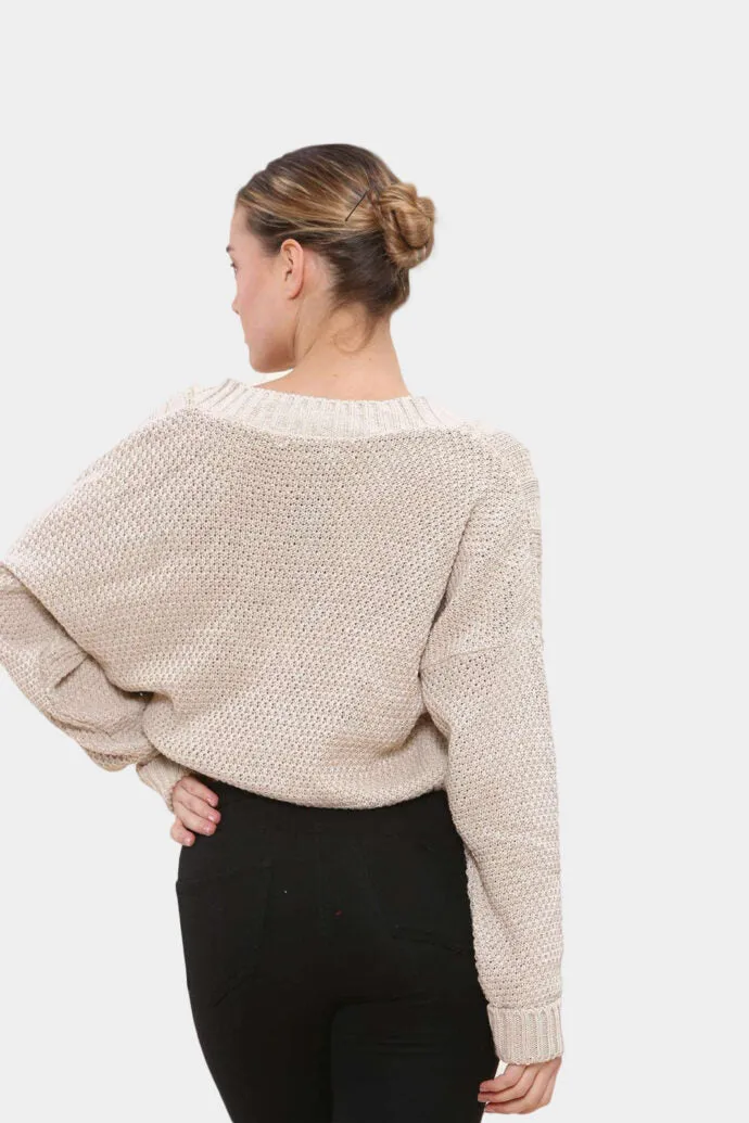 Long Sleeve Cropped Cardigan