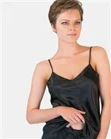 Love & Lustre Black Silk Camisole
