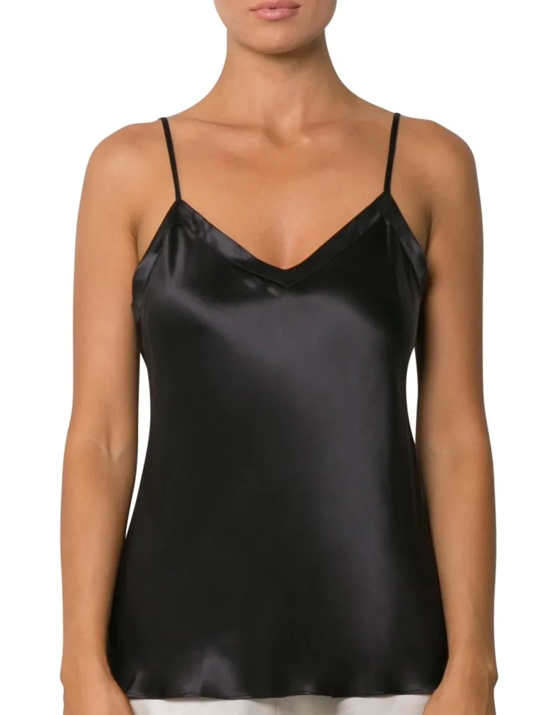 Love & Lustre Black Silk Camisole