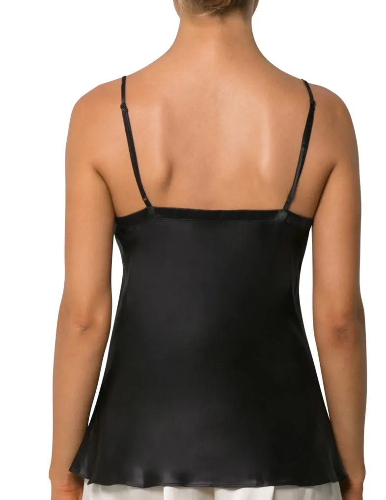 Love & Lustre Black Silk Camisole