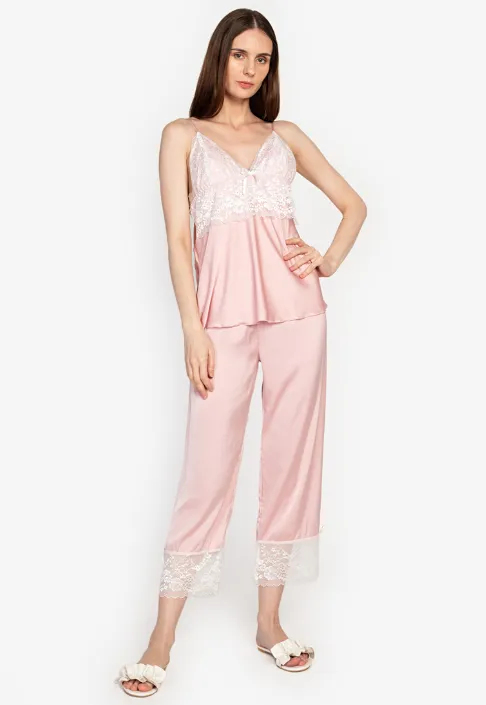 Luna 5PCS Silk Robe Set