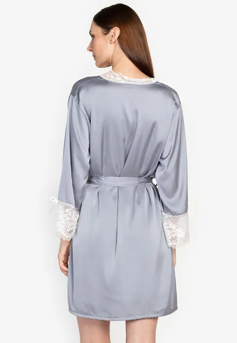 Luna 5PCS Silk Robe Set