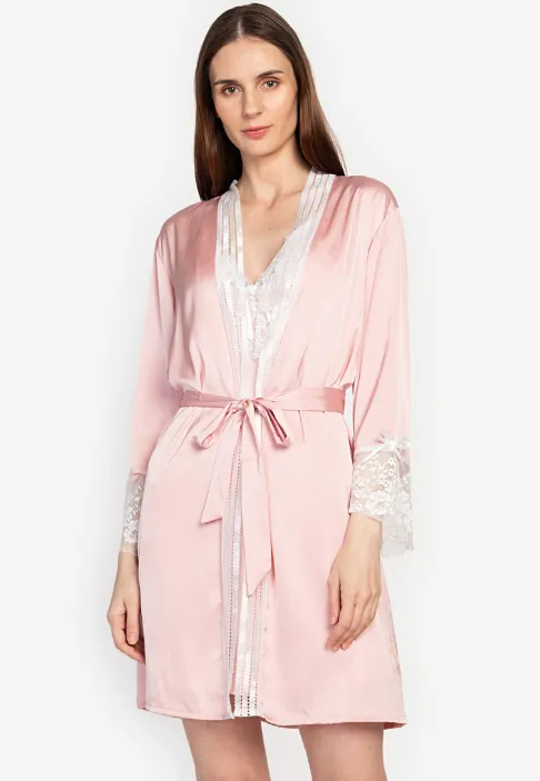 Luna 5PCS Silk Robe Set