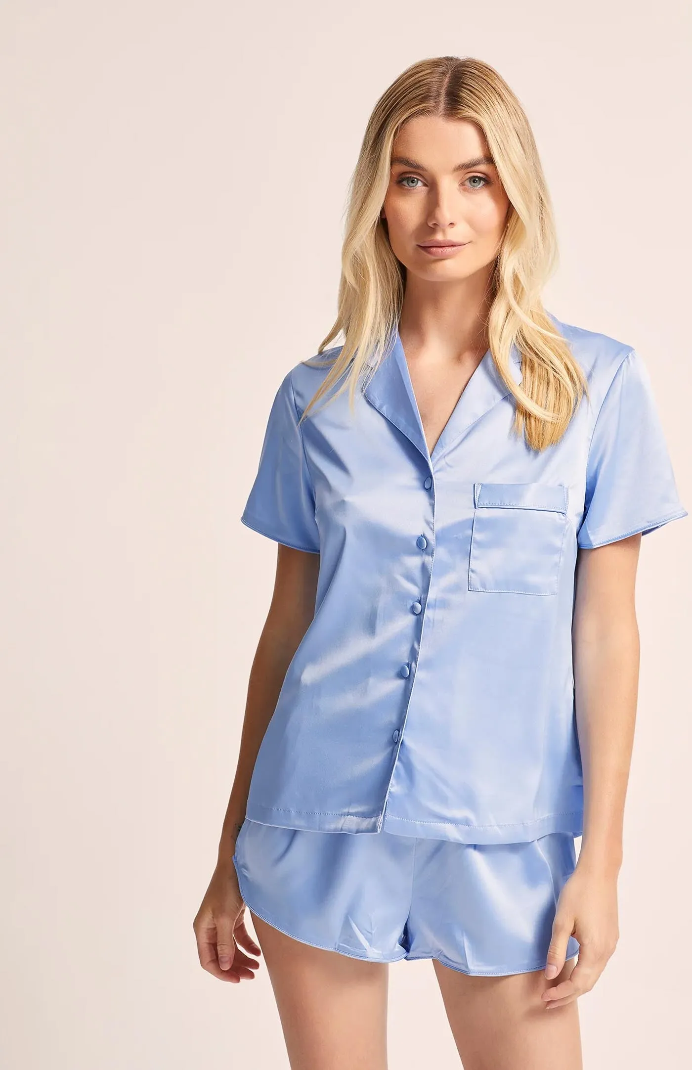 Lunar Blue | Luxury Satin Bridal Sleepwear