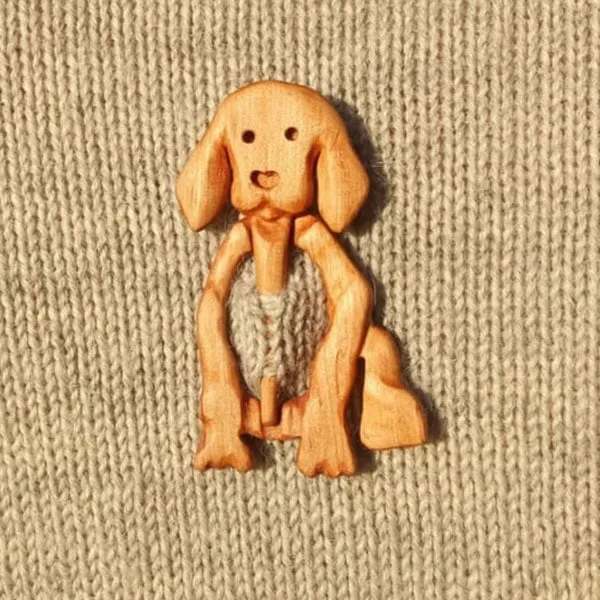 lusailstore - wooden animal brooches